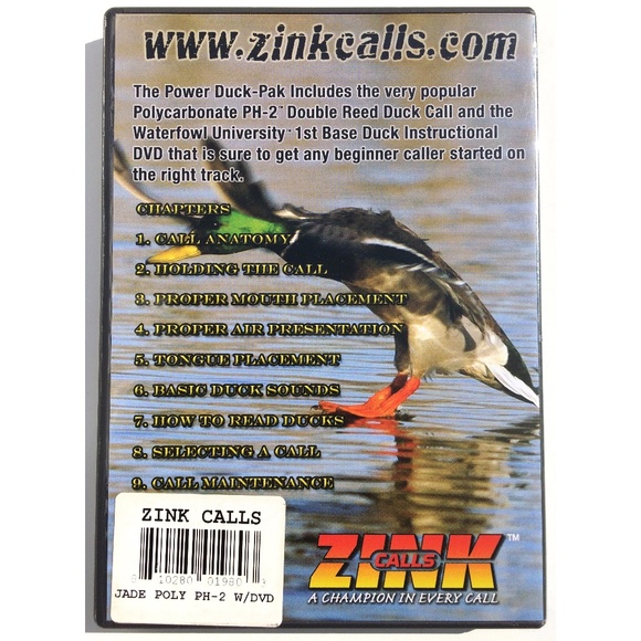 Waterfowl University 1st Base Instructional Duck Calling DVD UPC 810280019803 - Picture 3 of 3